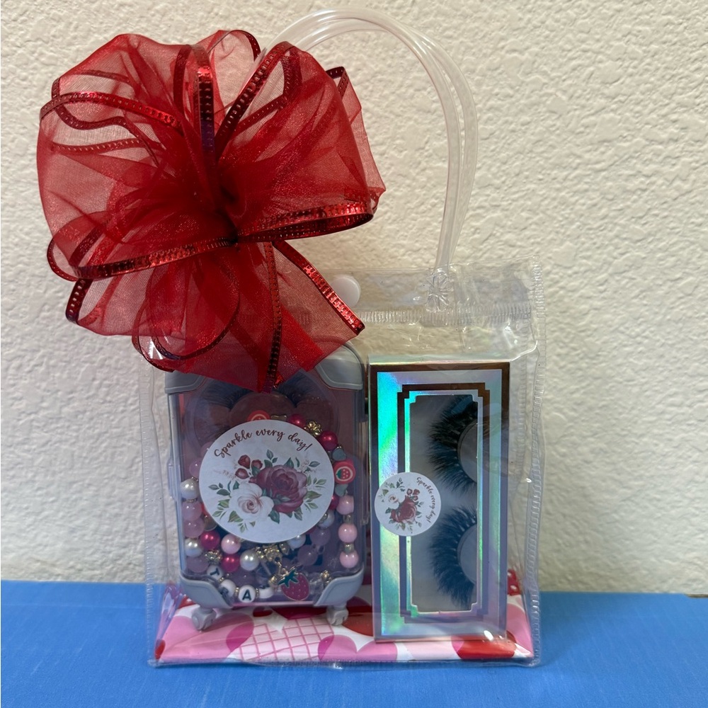 Sparkle Every Day Gift Bundle: Bracelets, Luxury Lashes, Mini Suitcase